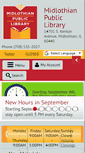 Mobile Screenshot of midlothianlibrary.org